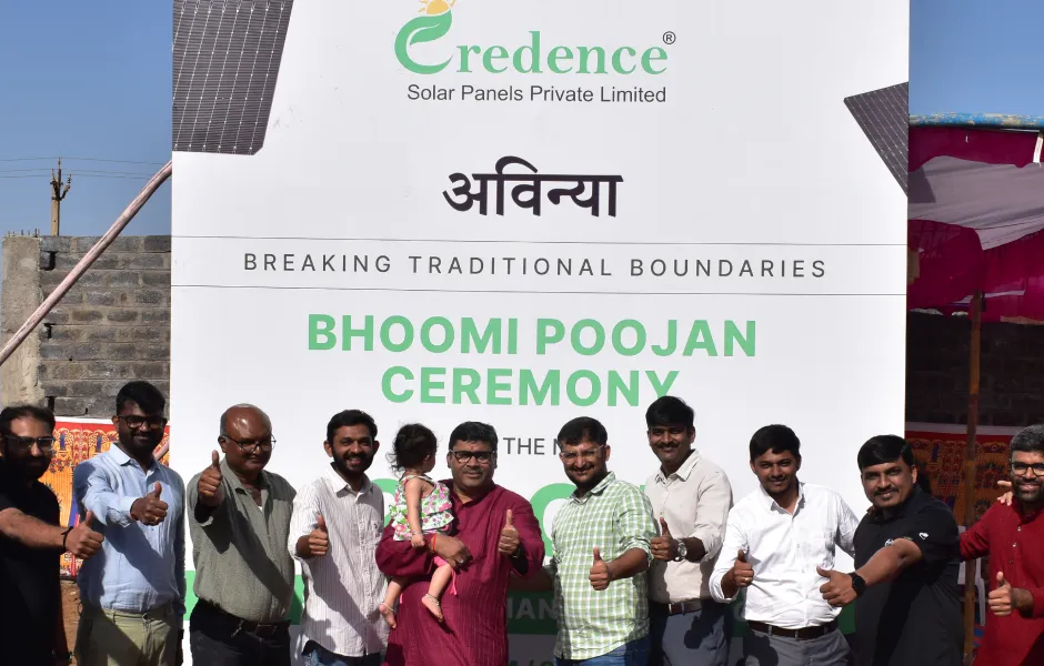 Credence Solar's Bhoomi Poojan of 2 GW Solar Cell Manufacturing Plant