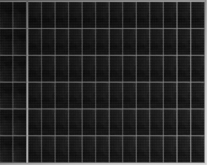 Hyper Nova N TOPCon Bifacial Solar Panel Diagram - Credence Solar